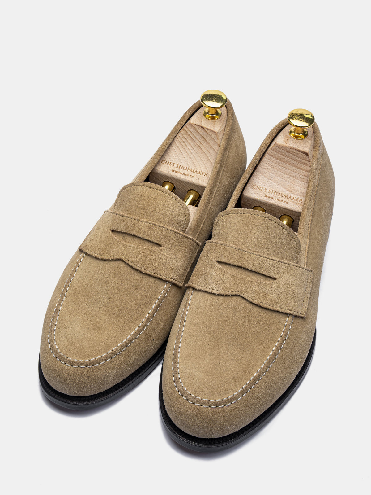 CARRICK Penny Loafer Beige Suede