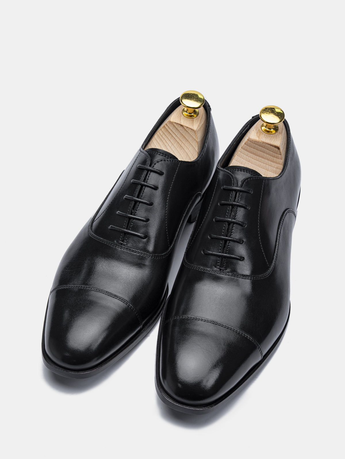C154 Cap Toe Oxford Black