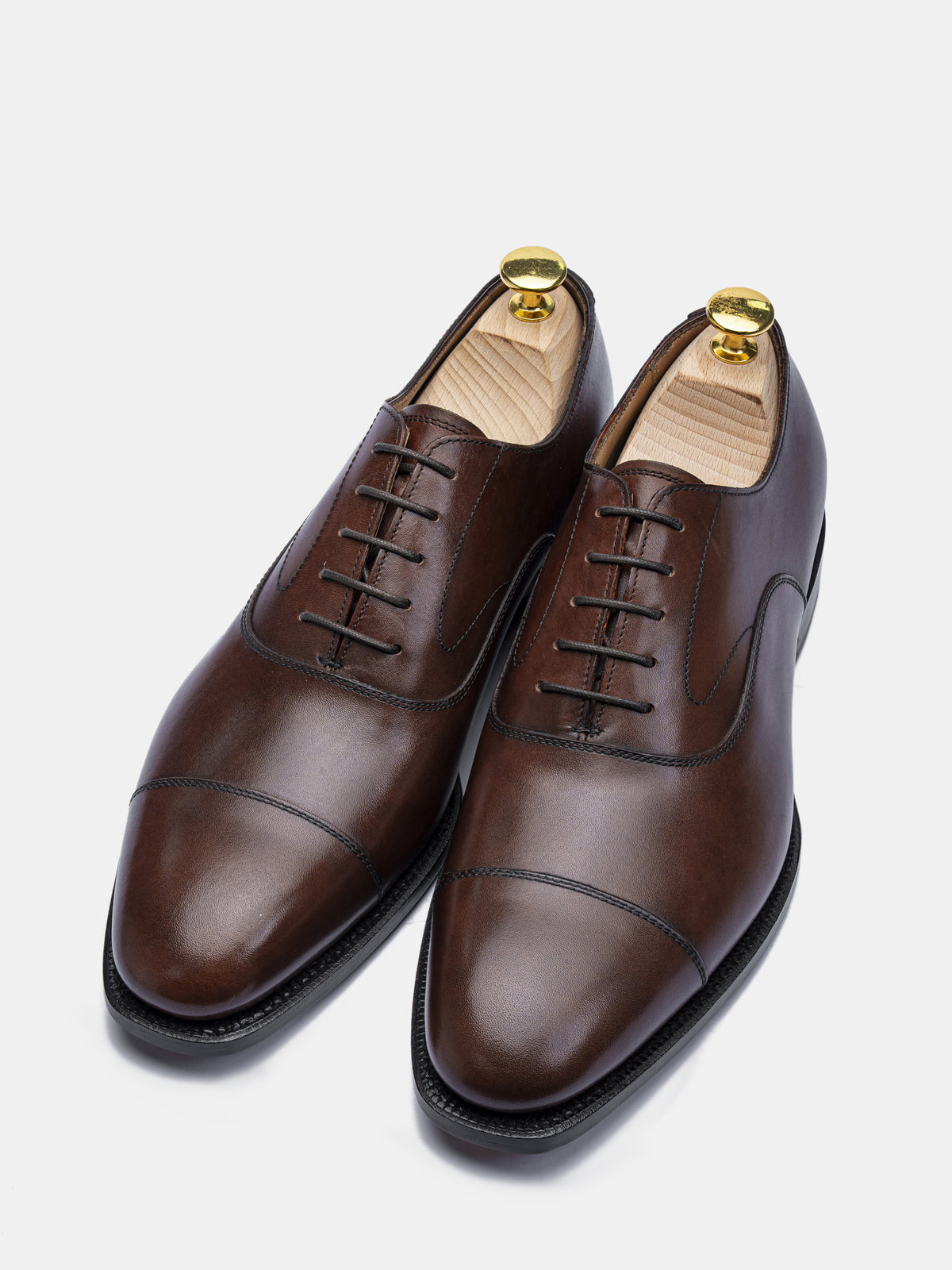 HARRISON-W Cap Toe Oxford Brown Museum