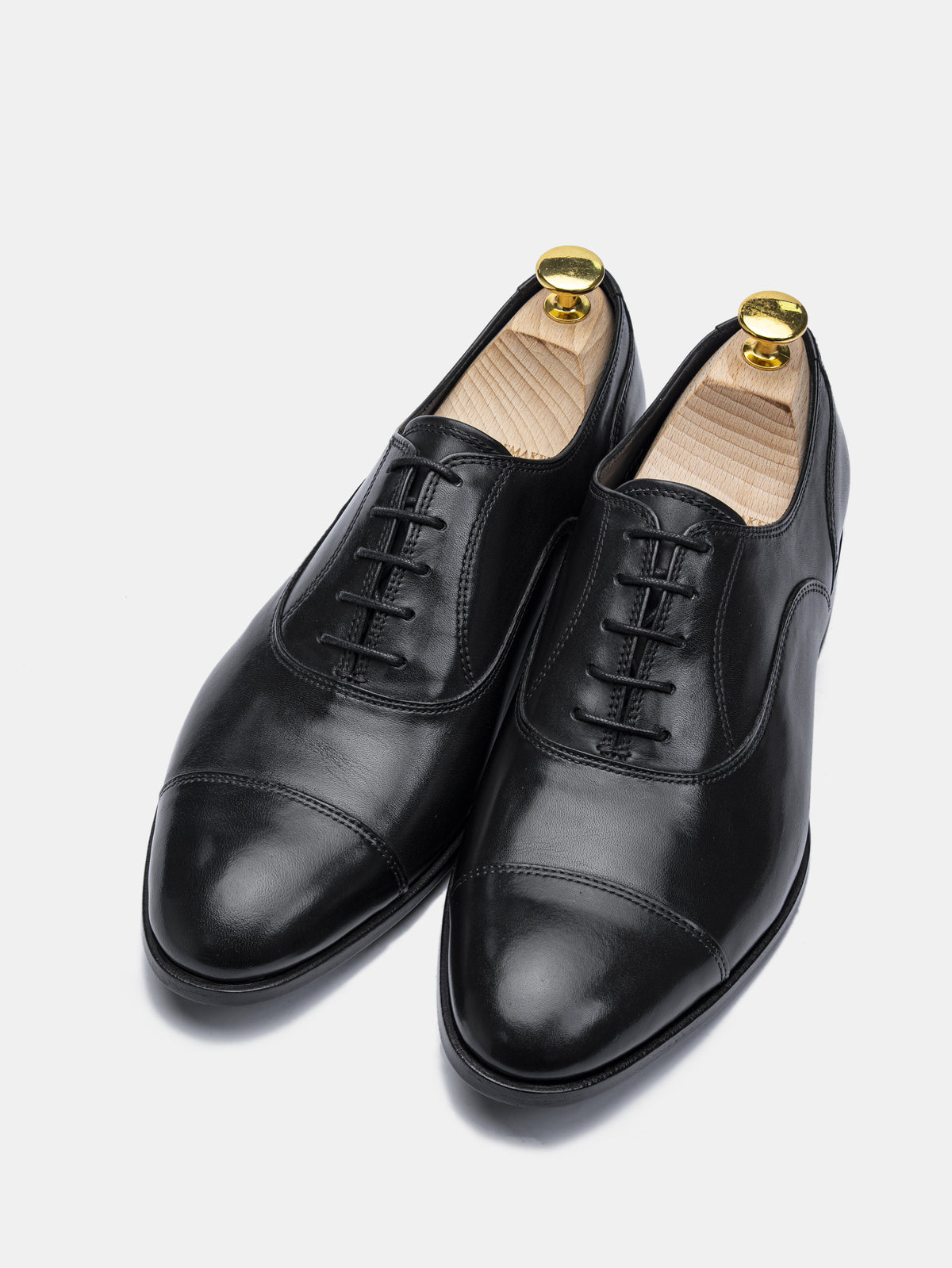 C176 Cap Toe Oxford Black