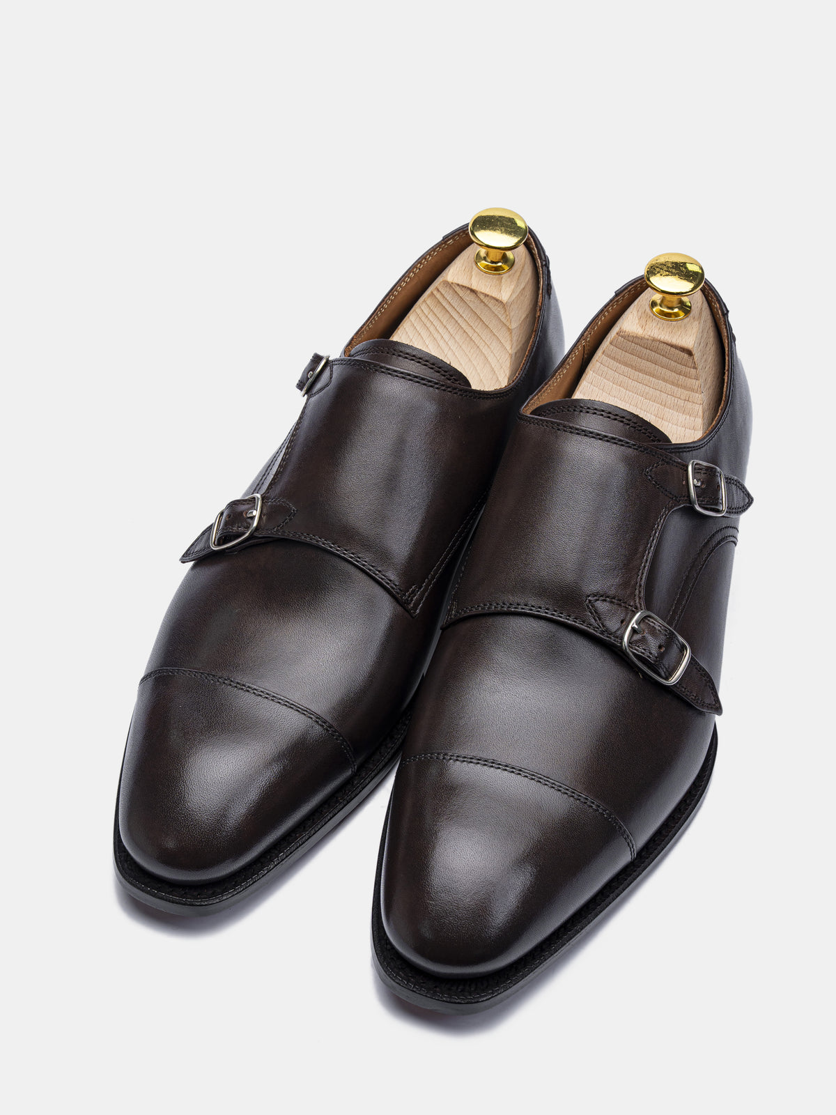 [SALE] CONY II Double Monk Strap Dark Brown Museum