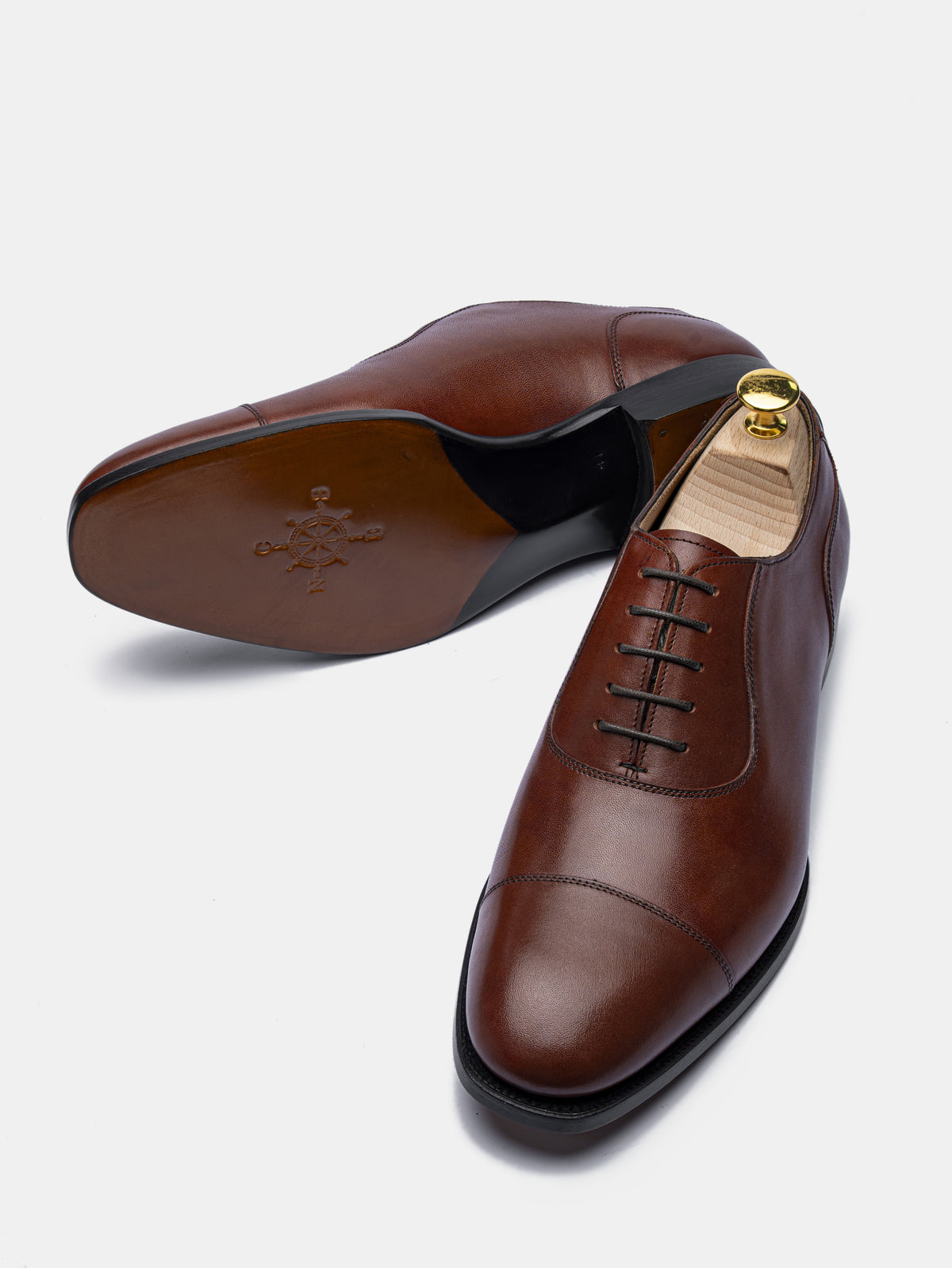 CLINT Cap Toe Oxford Cognac Museum