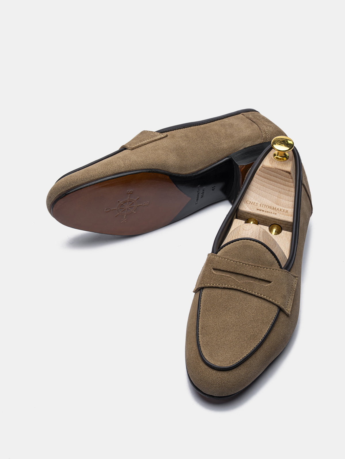 BP2-U Belgian Loafer Beige Suede