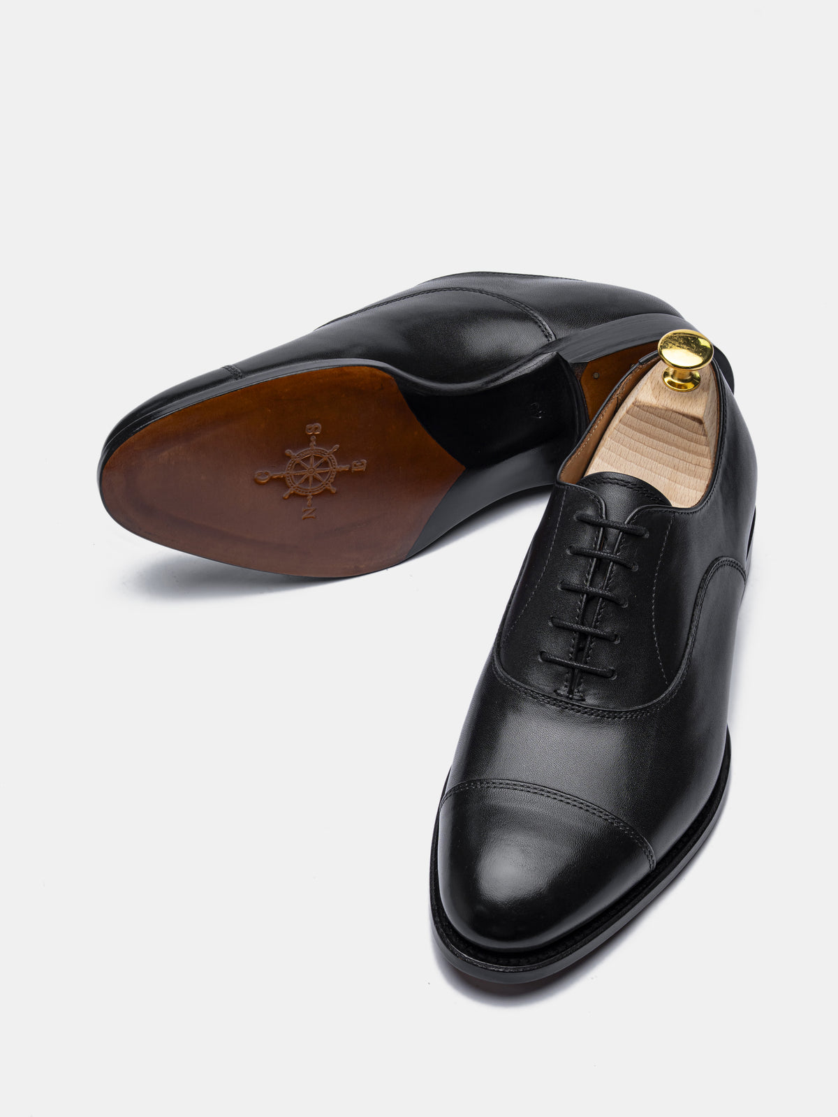 WALTER Cap Toe Oxford Black