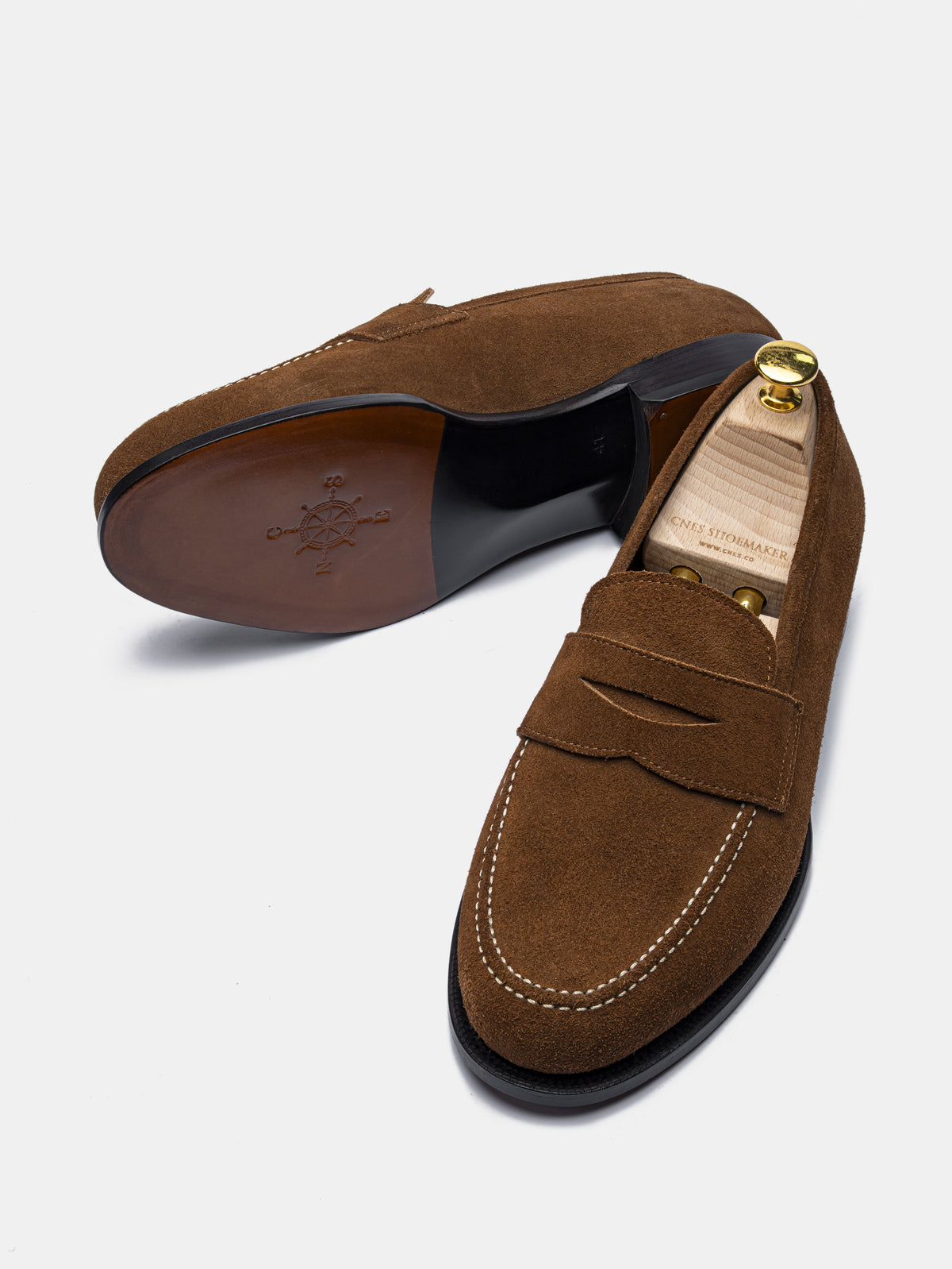CARRICK Penny Loafer Brown Suede