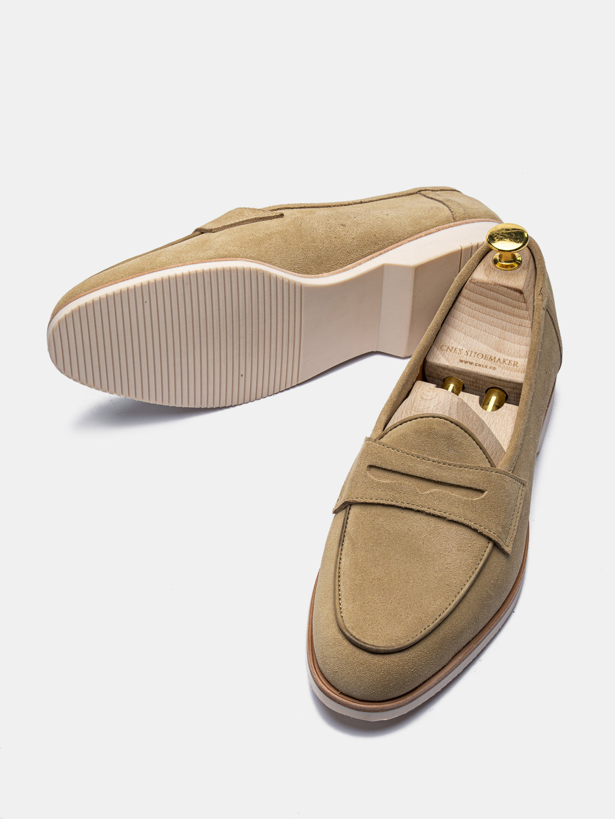 BP2-U Penny Loafer Beige Suede
