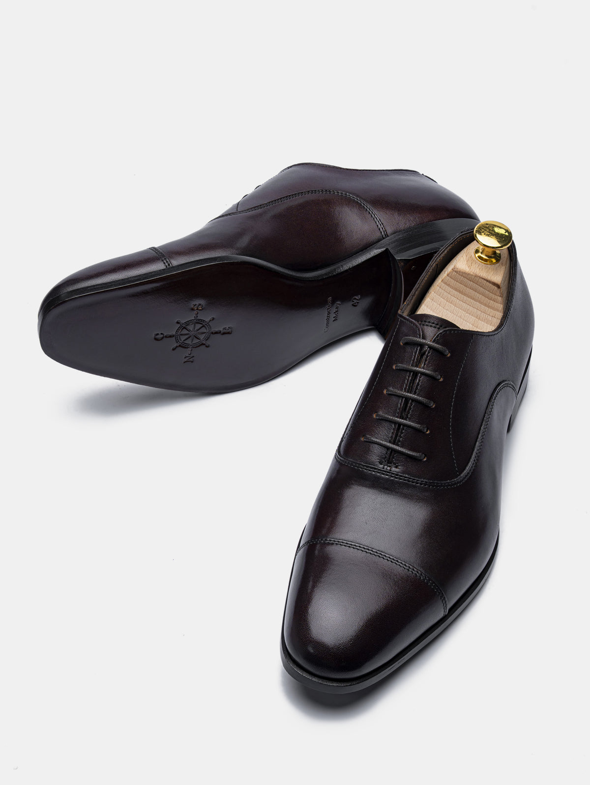 C154 Cap Toe Oxford Dark Brown