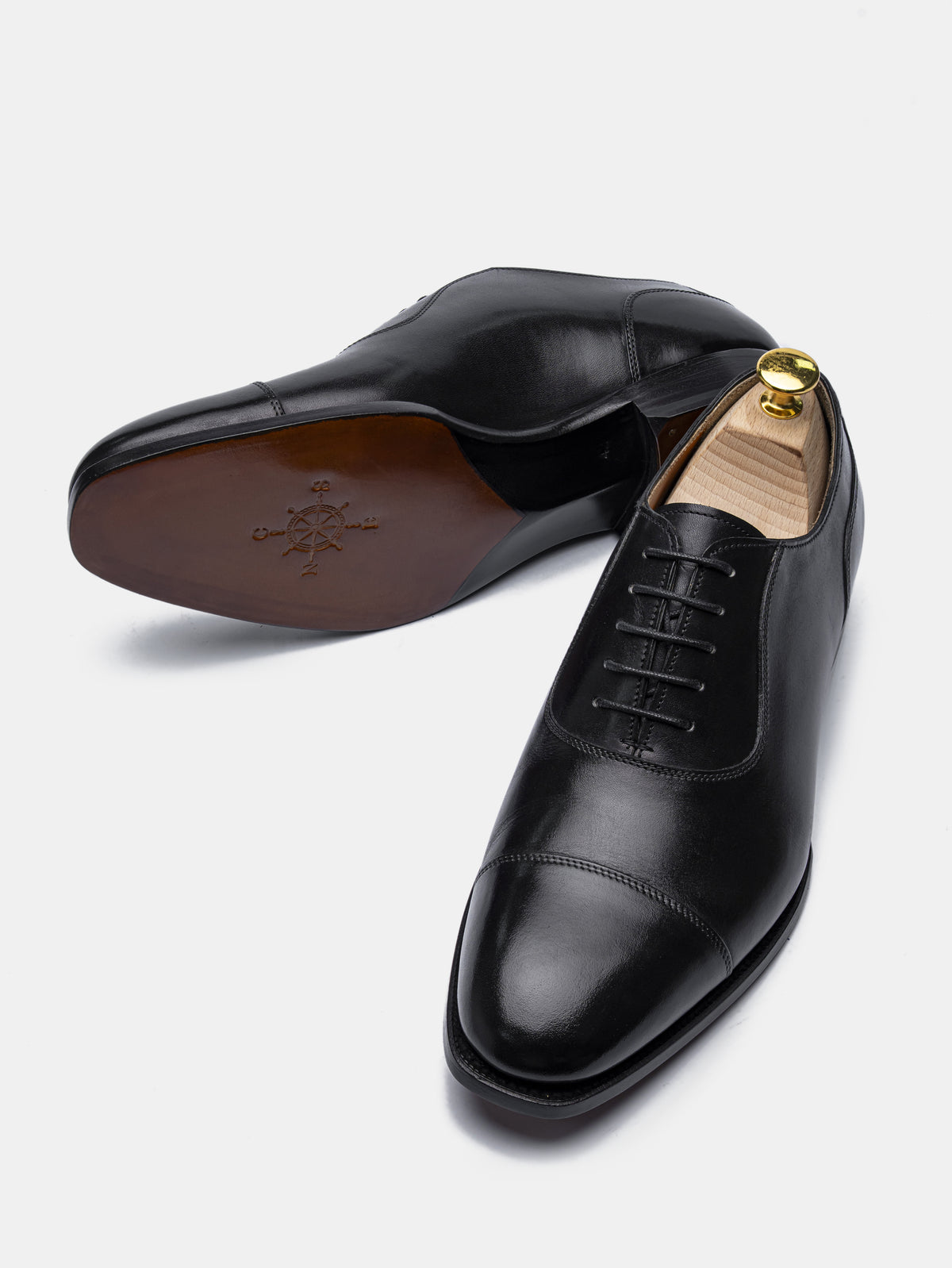 CLINT Cap Toe Oxford Black