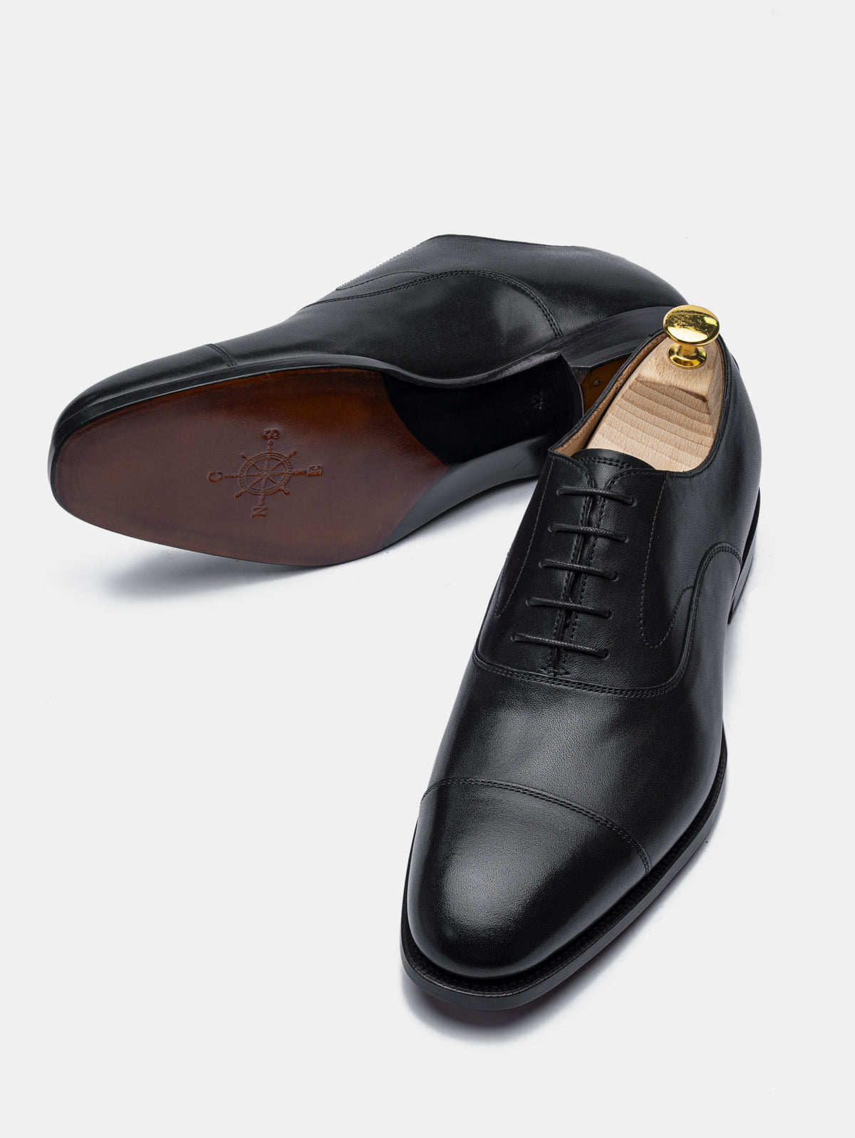 HARRISON Cap Toe Oxford Black