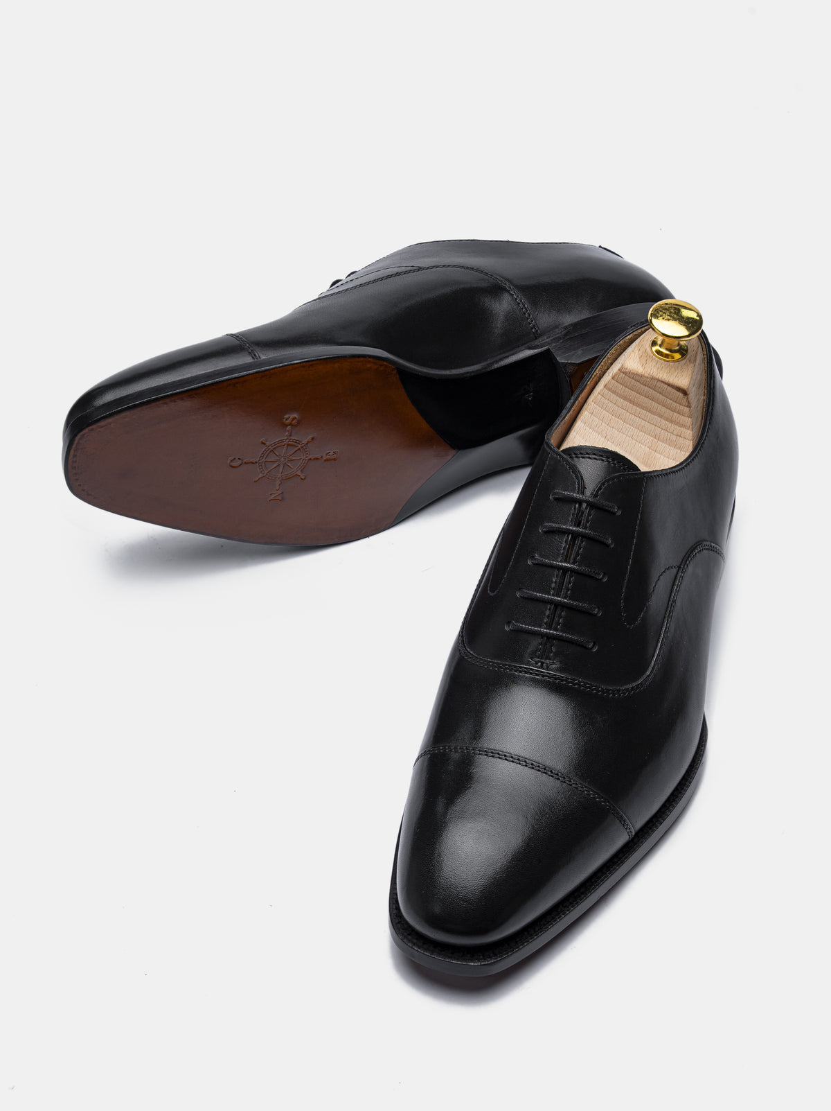 HARRISON-W Cap Toe Oxford Black