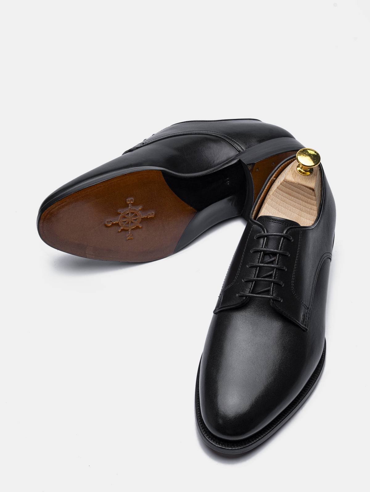 HERBERT Plain Toe Derby Black