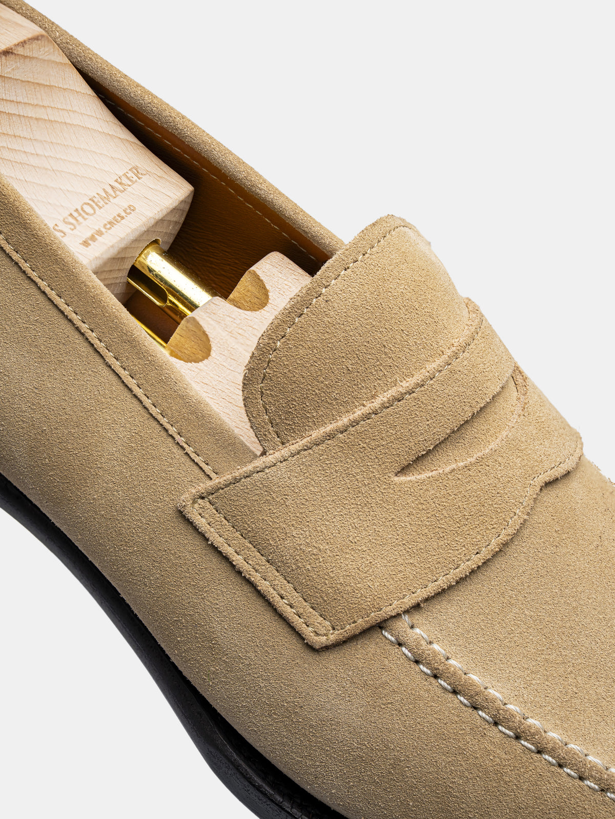 CARRICK Penny Loafer Beige Suede