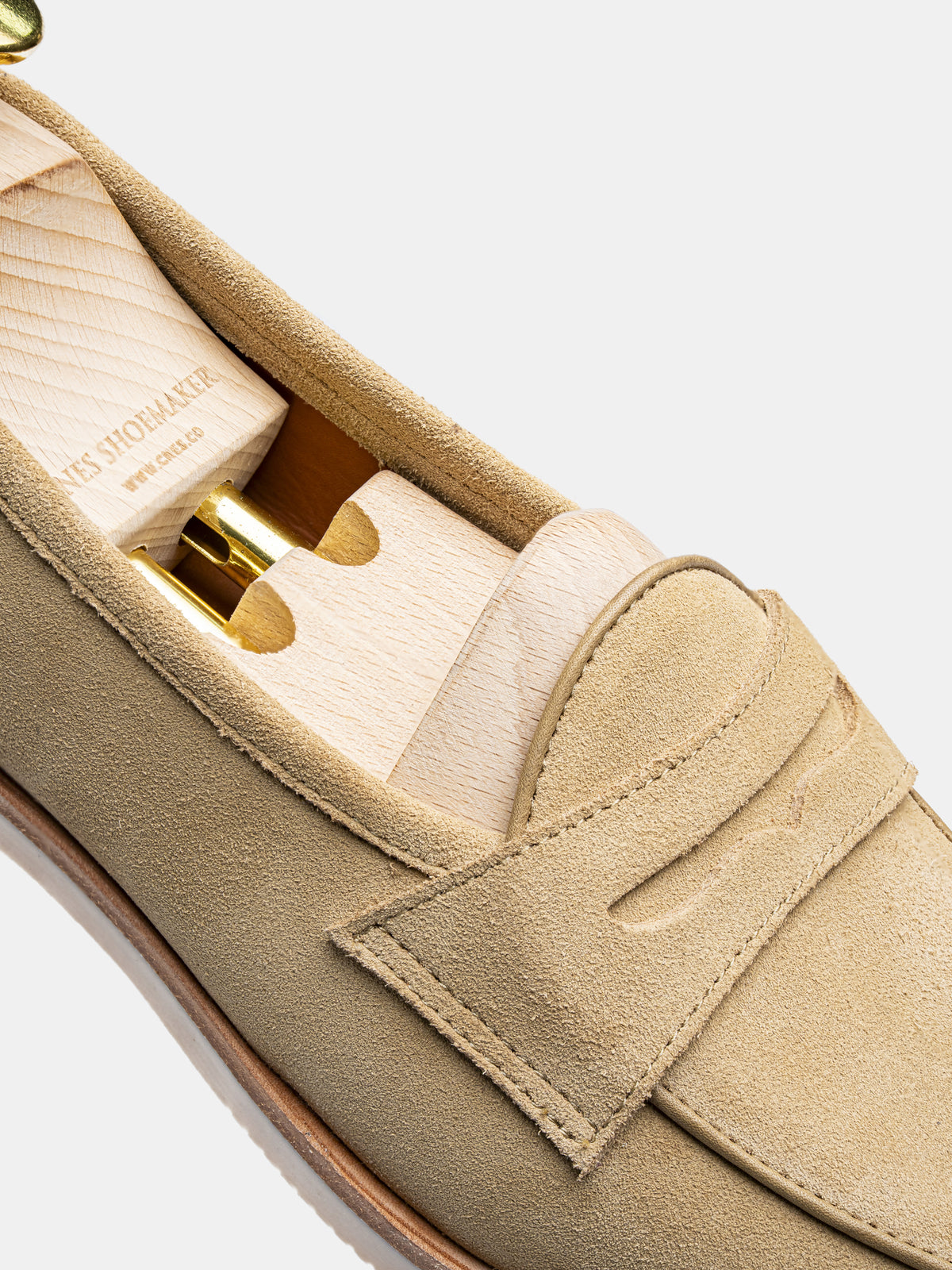 BP2-U Penny Loafer Beige Suede