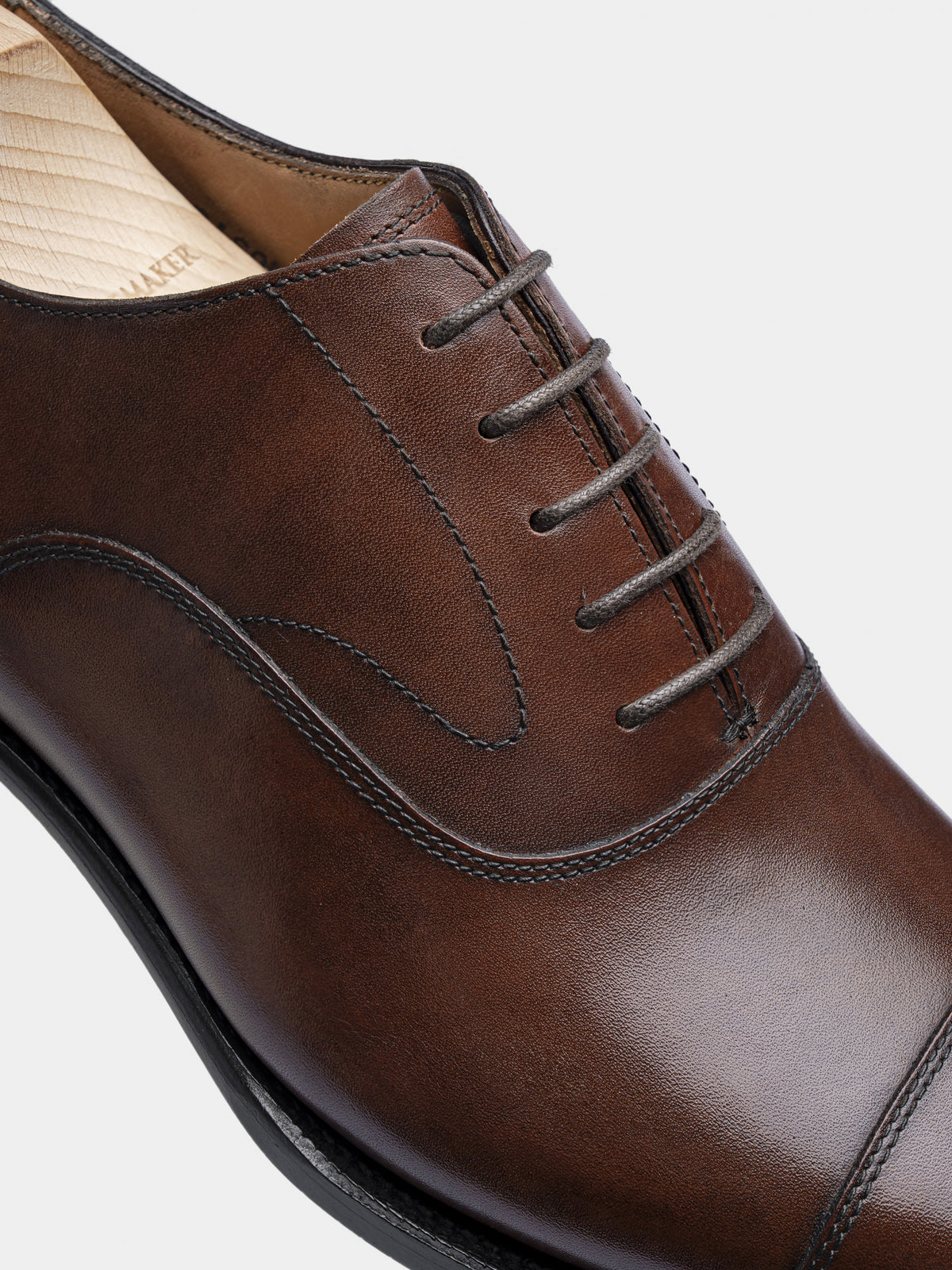 HARRISON-W Cap Toe Oxford Brown Museum