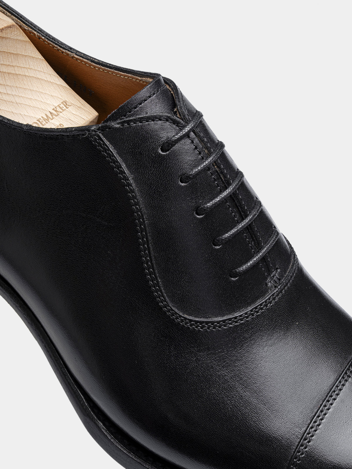 CLINT Cap Toe Oxford Black