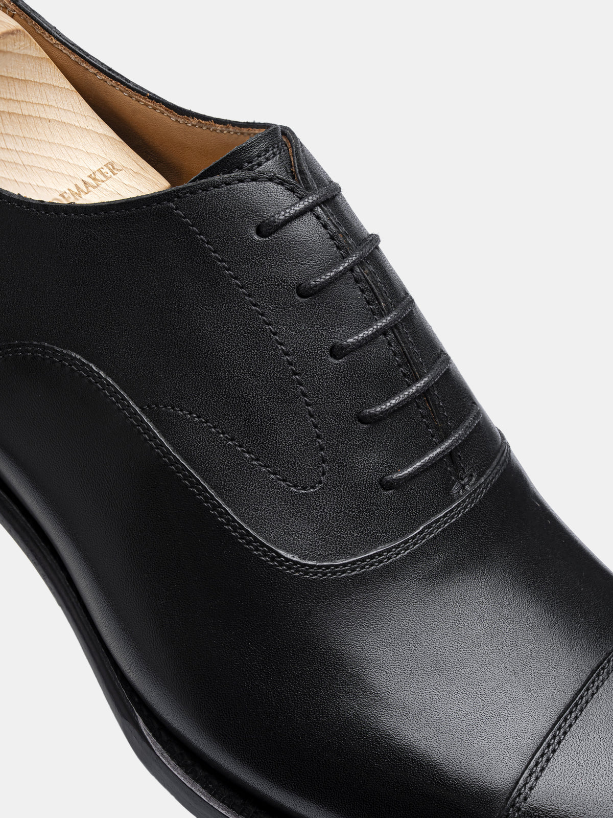 HARRISON Cap Toe Oxford Black