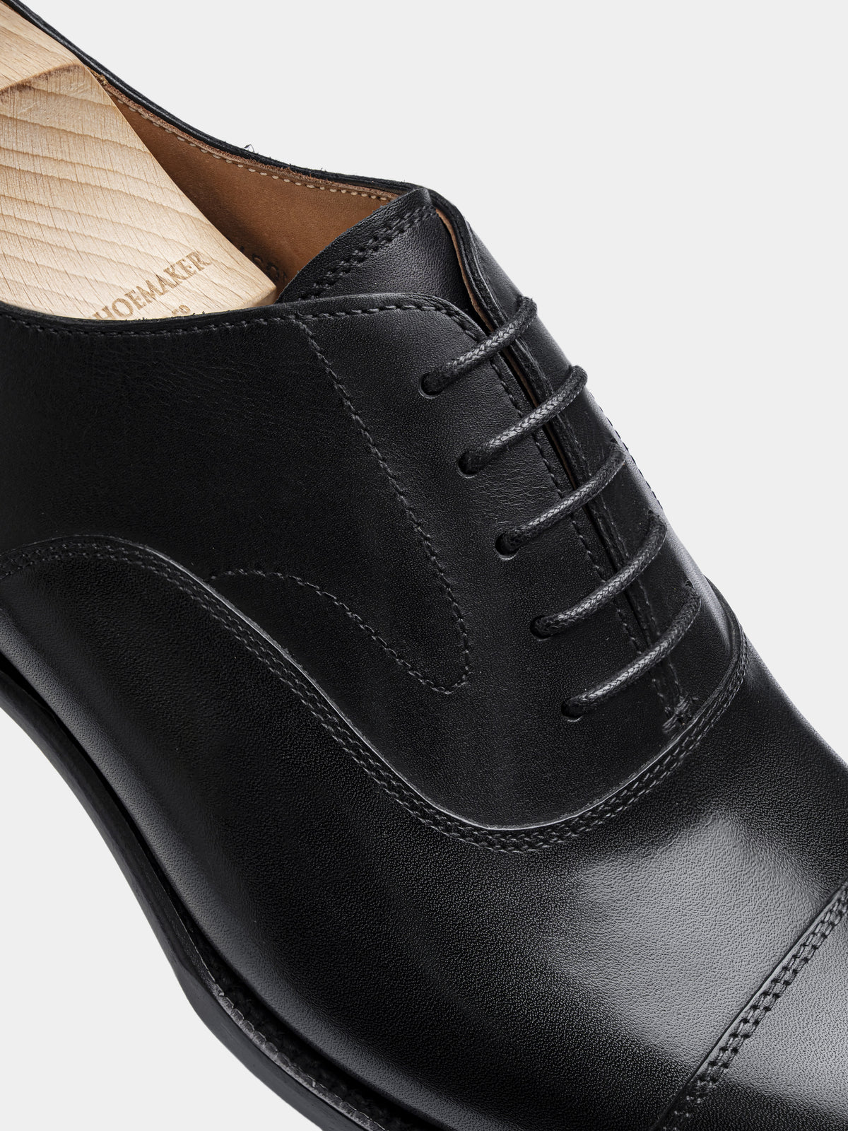 HARRISON-W Cap Toe Oxford Black