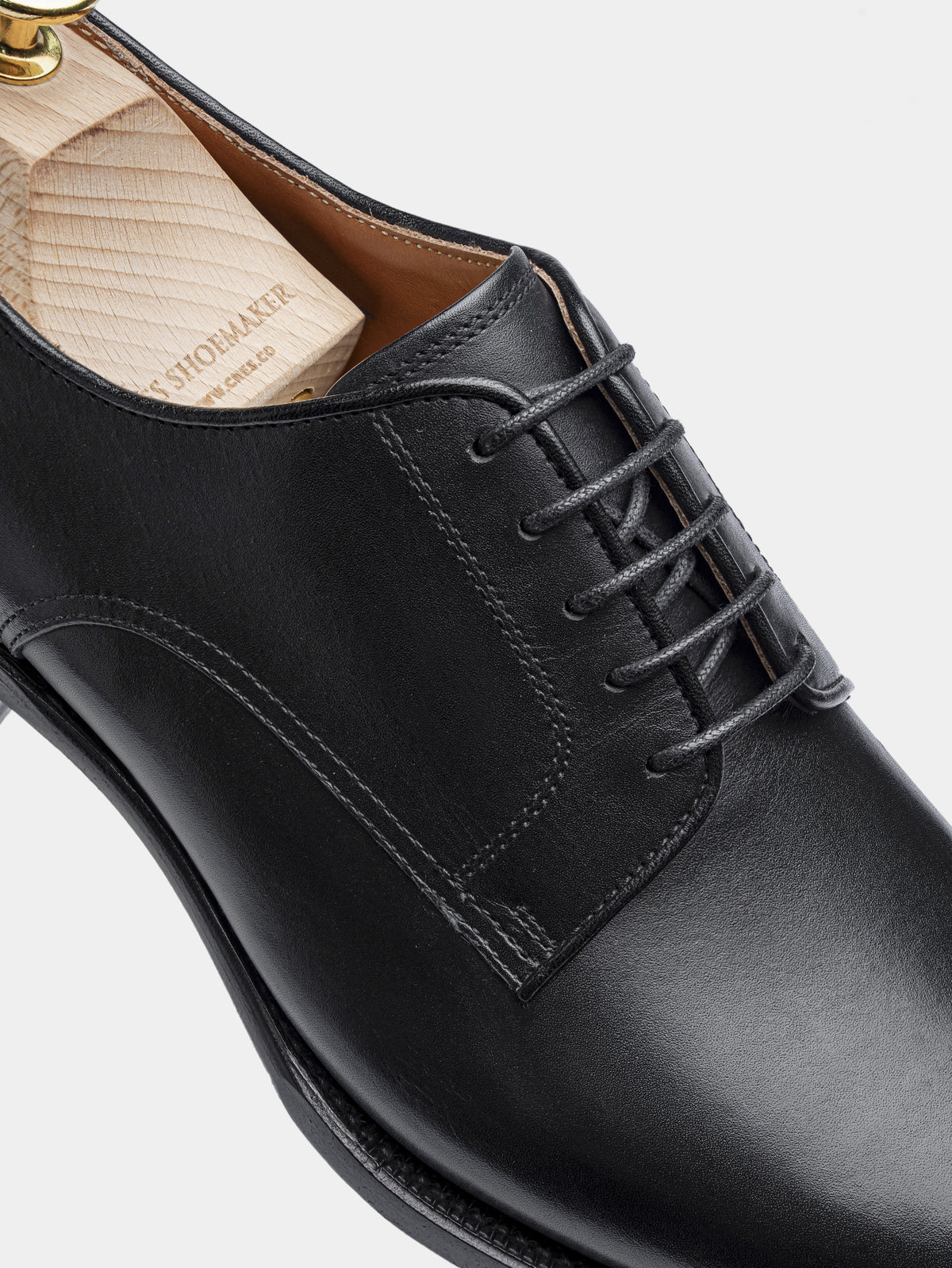 HERBERT Plain Toe Derby Black