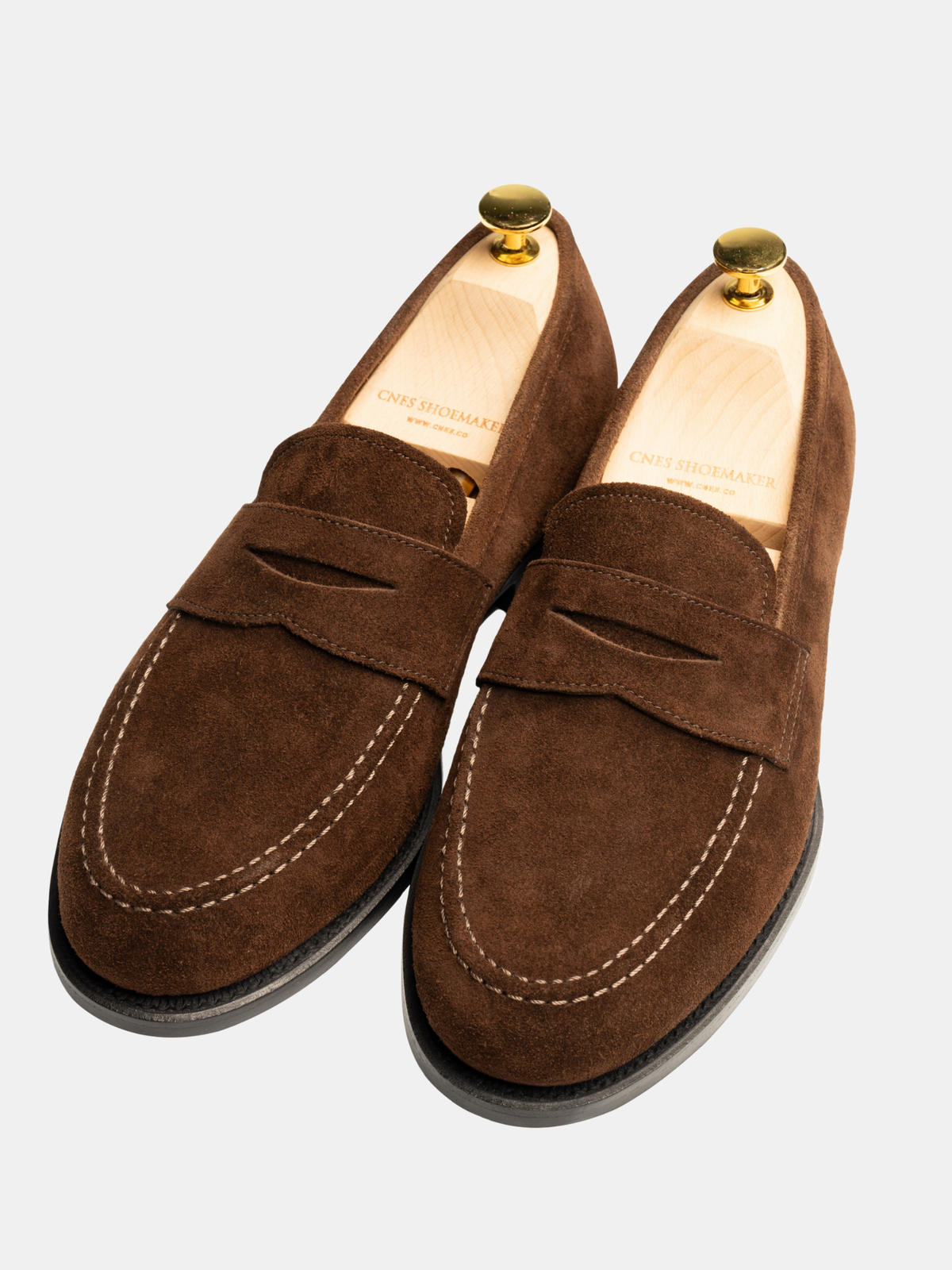 CARRICK Penny Loafer Chocolate Suede