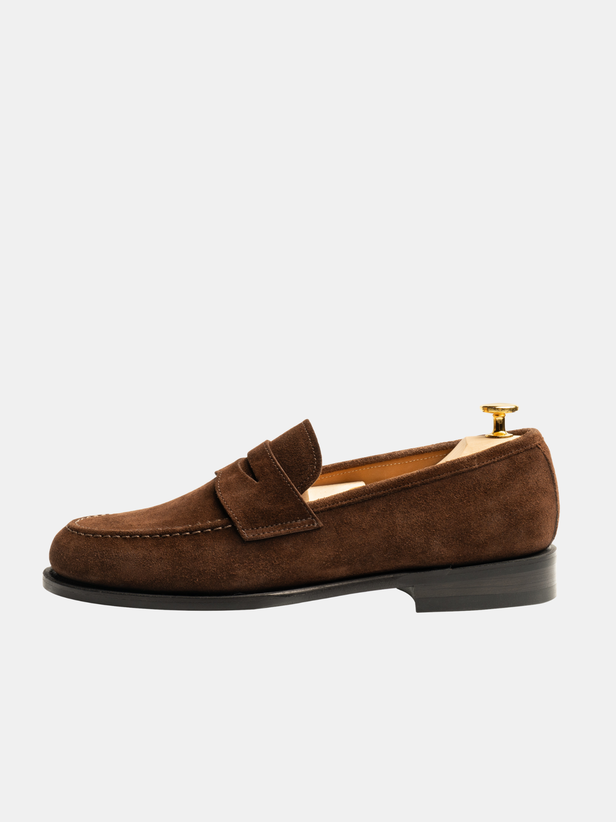 CARRICK Penny Loafer Chocolate Suede