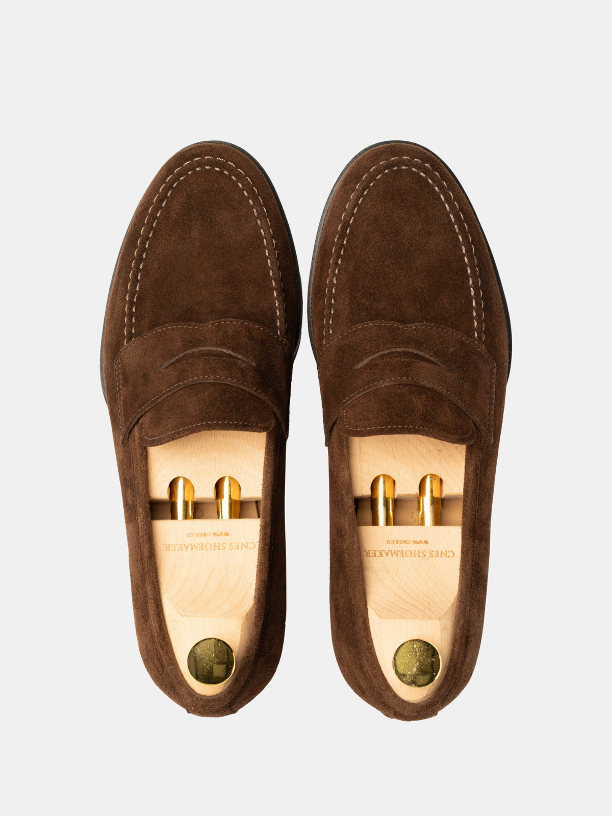CARRICK Penny Loafer Chocolate Suede