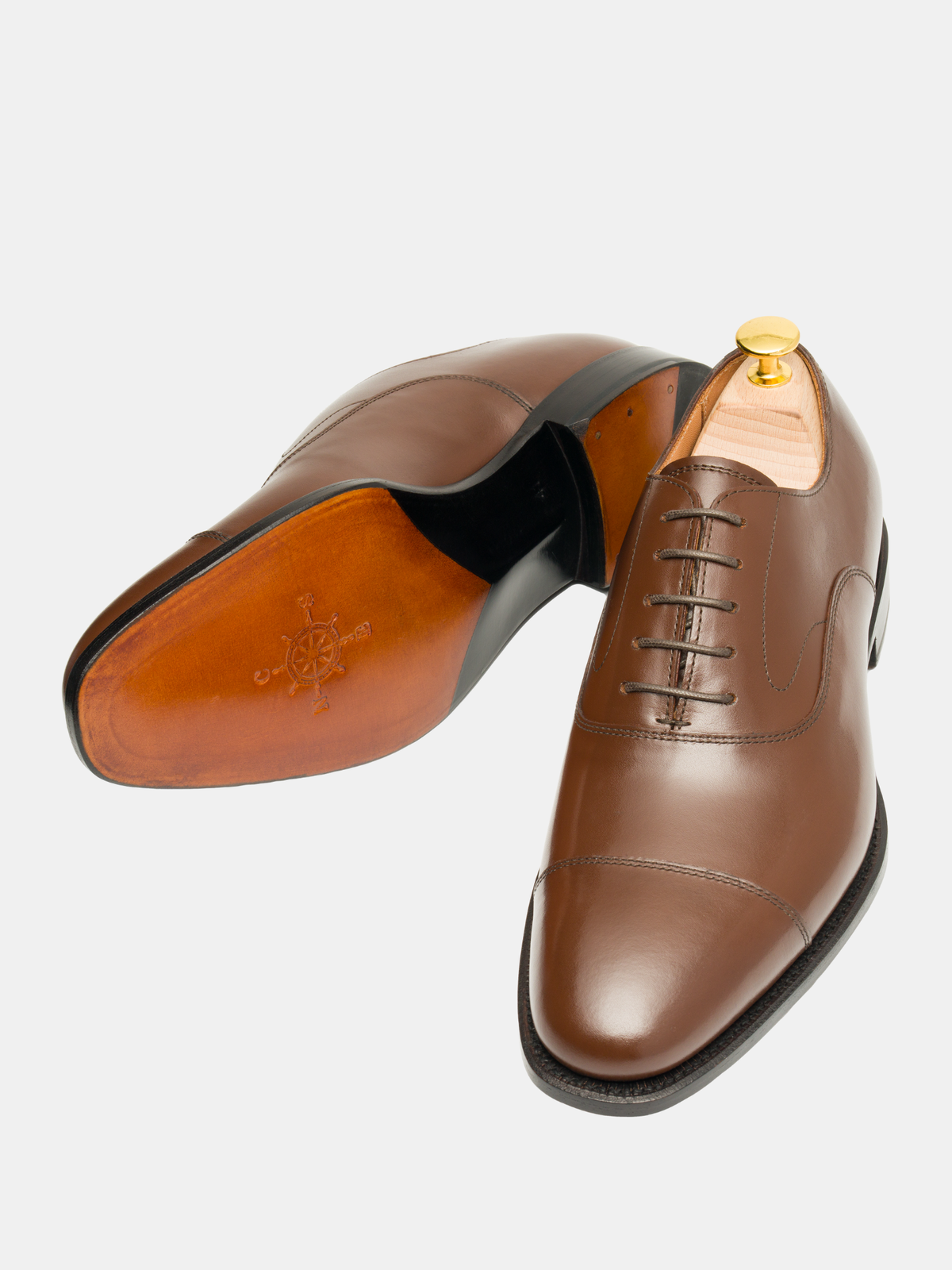 HARRISON-W Cap Toe Oxford Brown