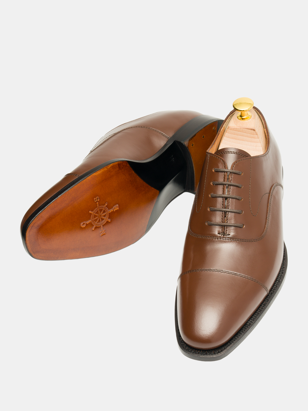 HARRISON Cap Toe Oxford Brown