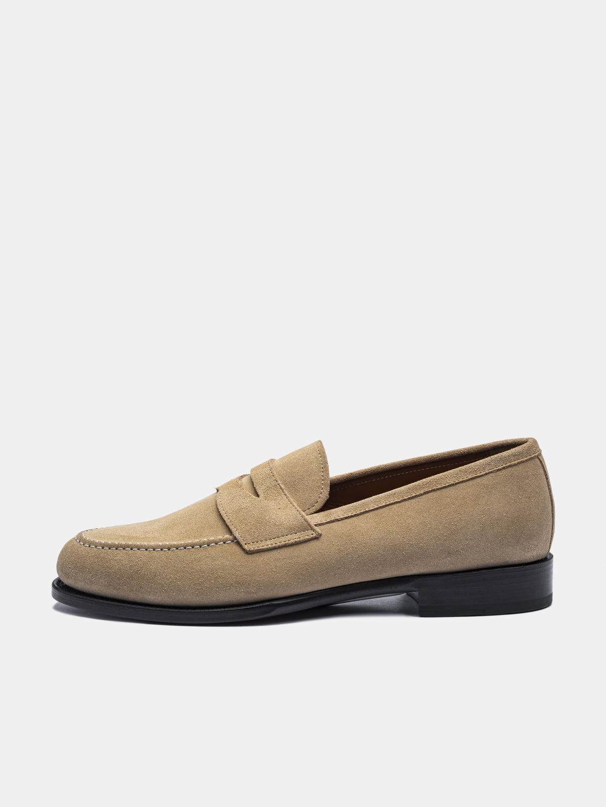 CARRICK Penny Loafer Beige Suede