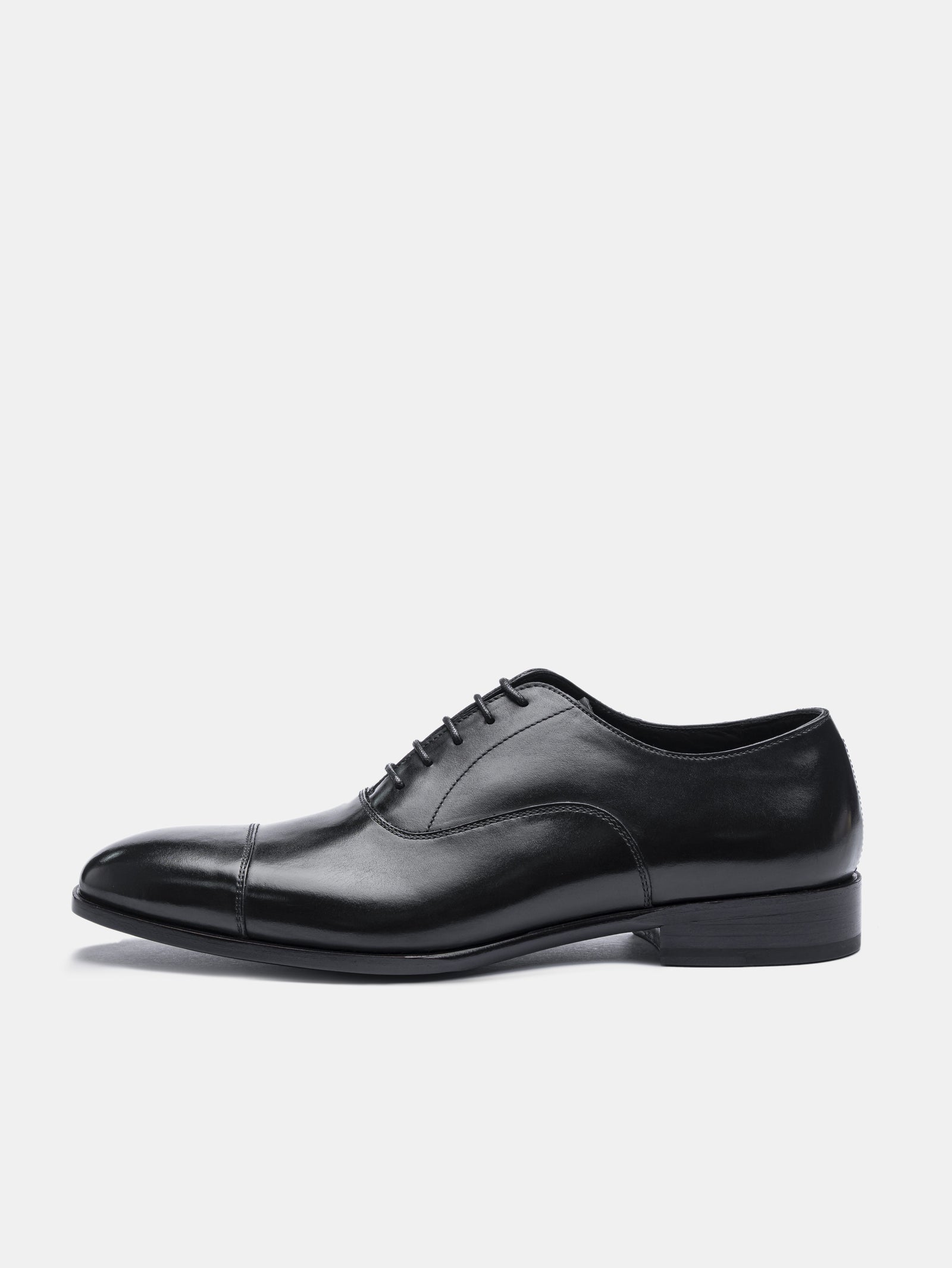 C154 Cap Toe Oxford Black