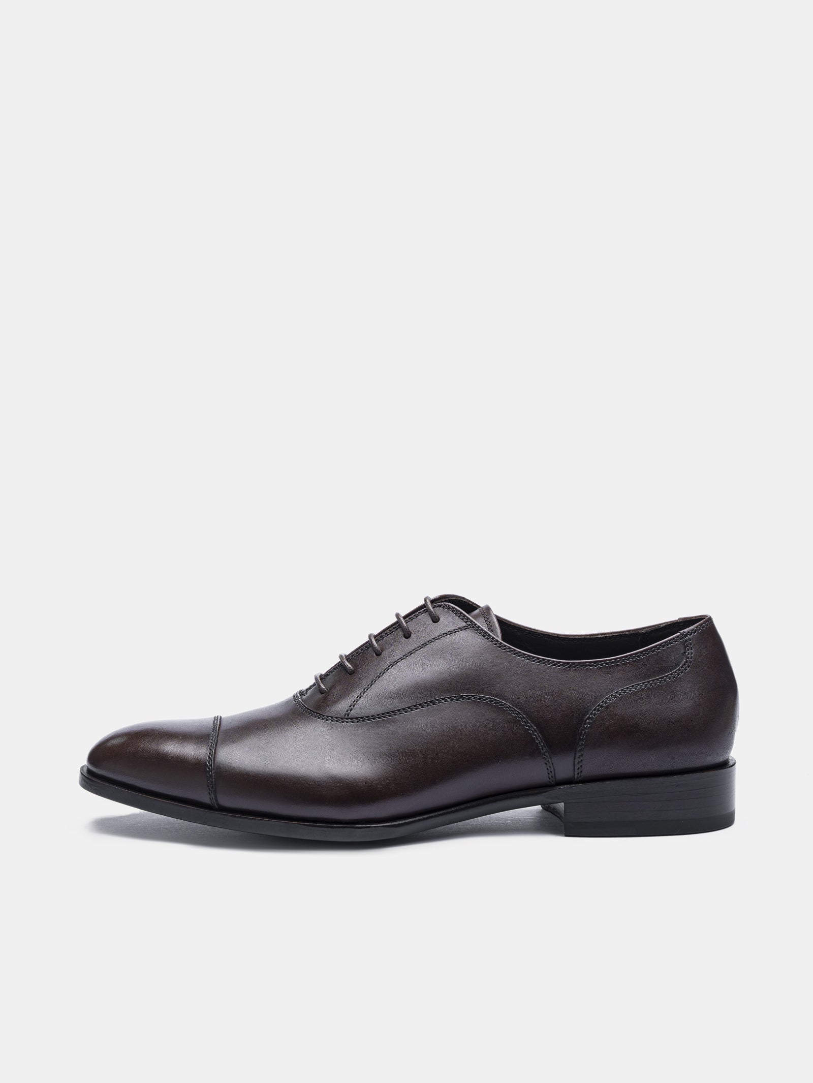 C176 Cap Toe Oxford Dark Brown