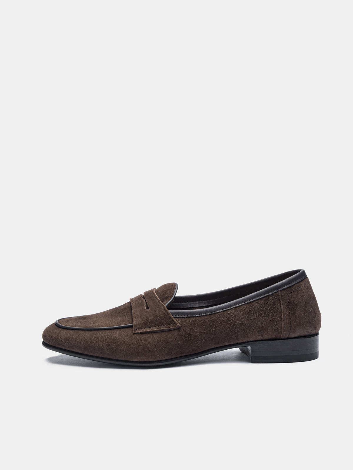 BP2-U Penny Loafer Dark Brown Suede