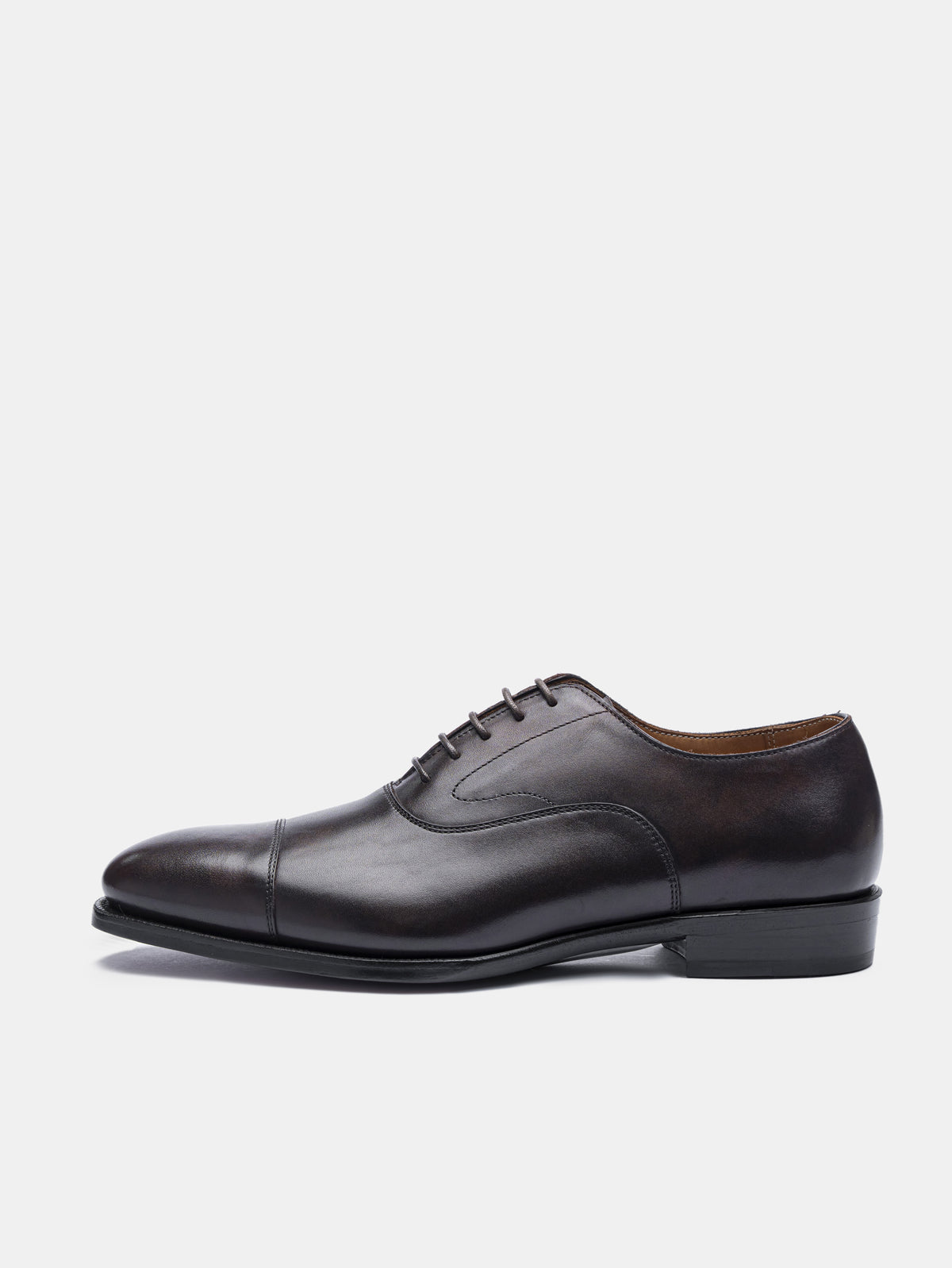 HARRISON-W Cap Toe Oxford Dark Brown Museum