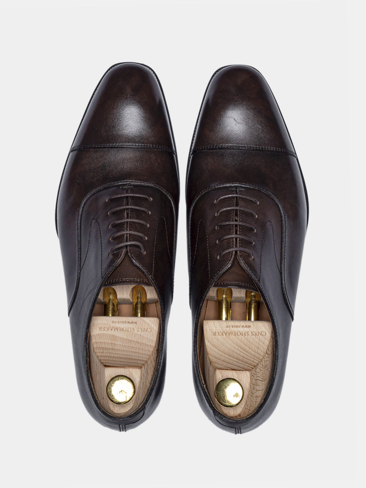 HARRISON Cap Toe Oxford Dark Brown Museum