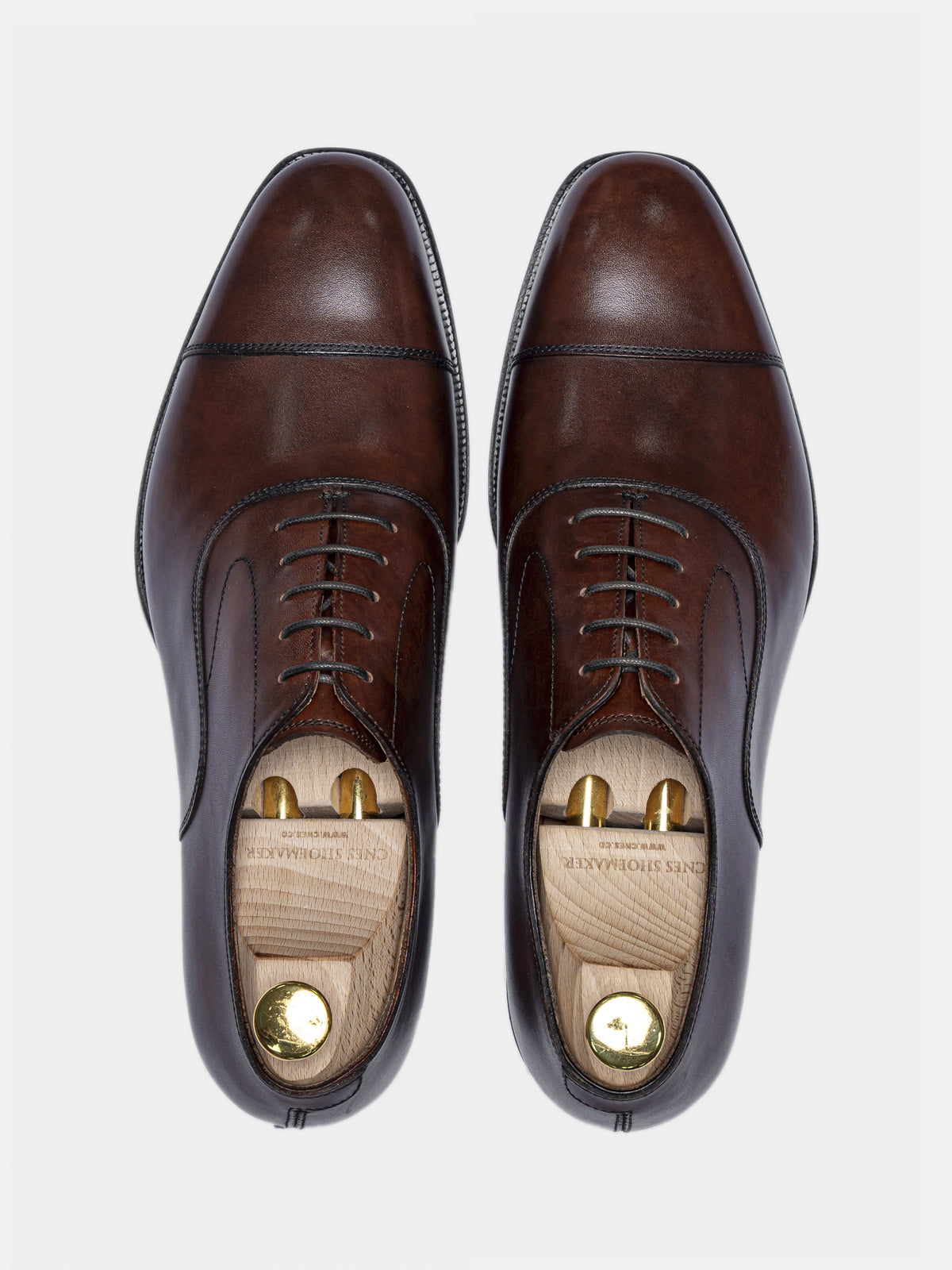 HARRISON-W Cap Toe Oxford Brown Museum