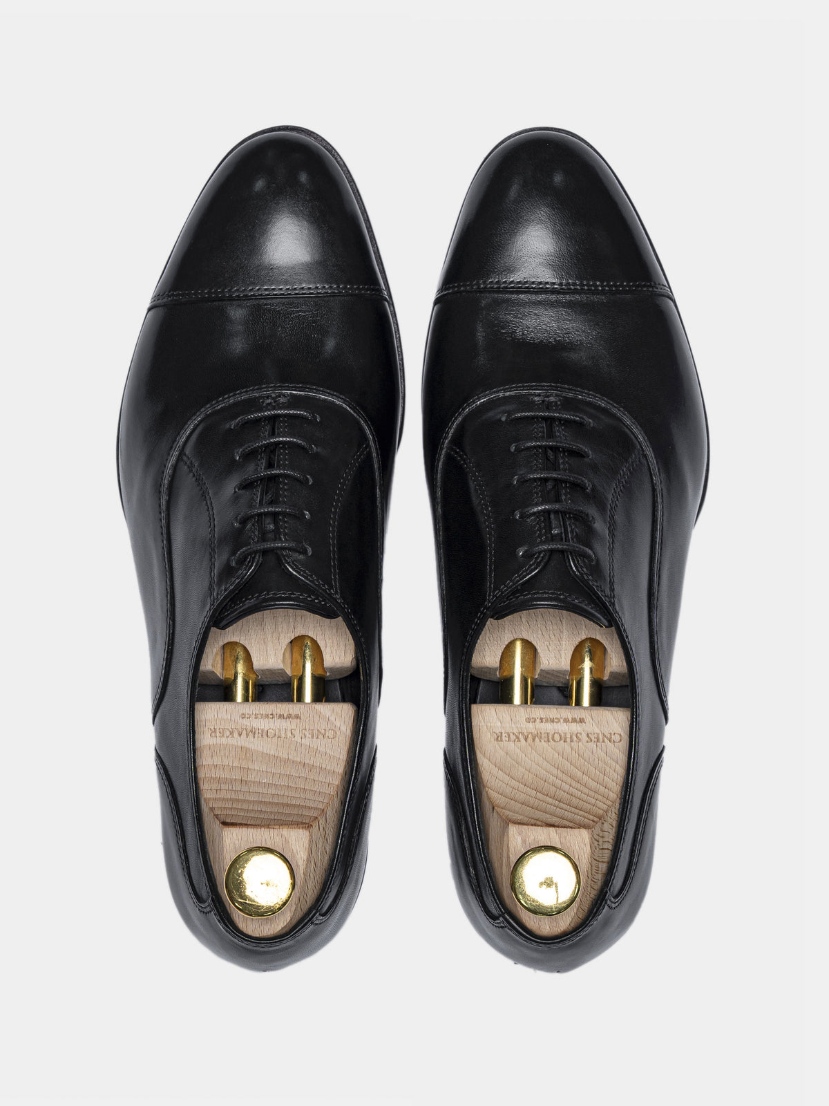 C176 Cap Toe Oxford Black