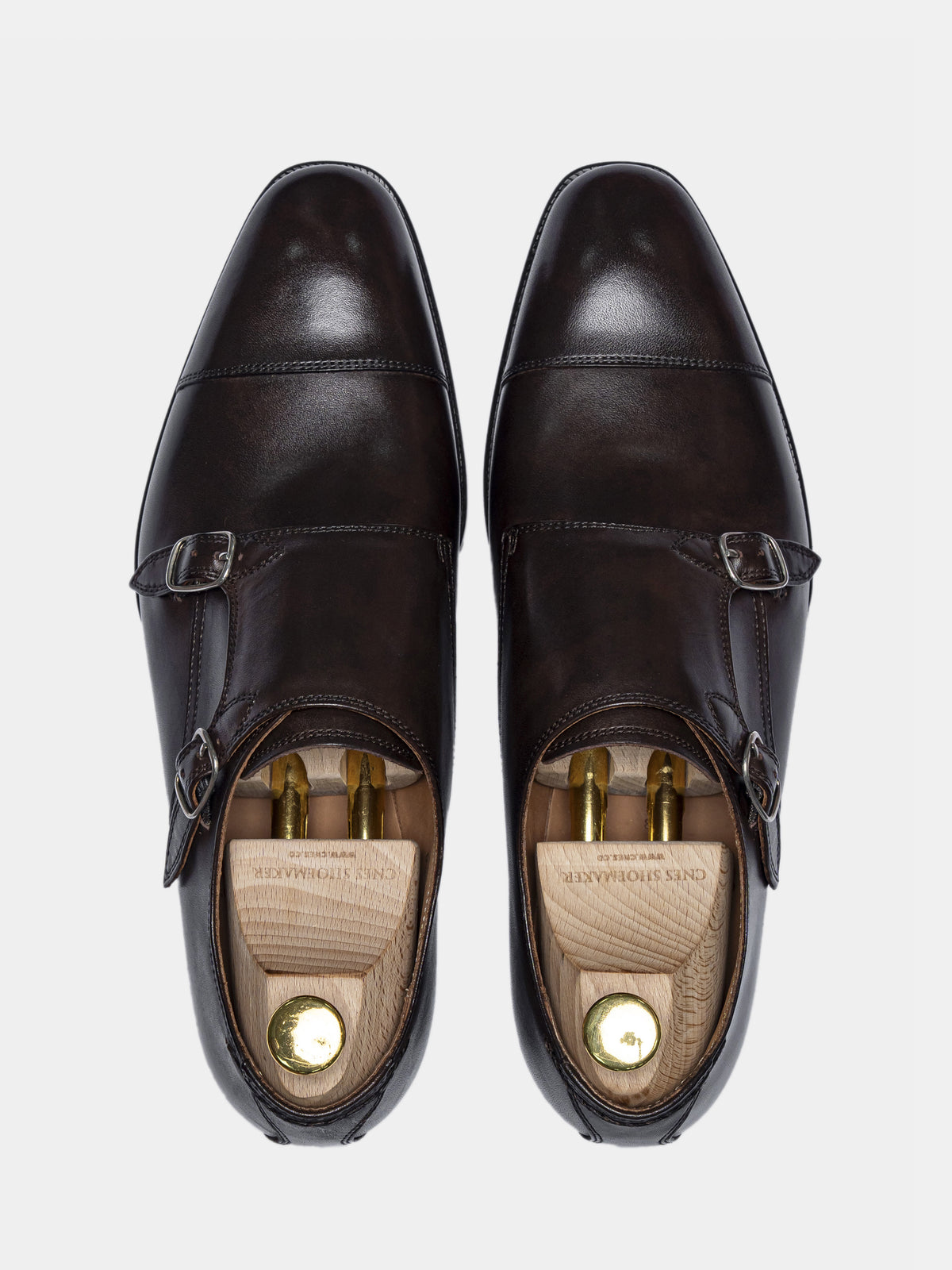 [SALE] CONY II Double Monk Strap Dark Brown Museum