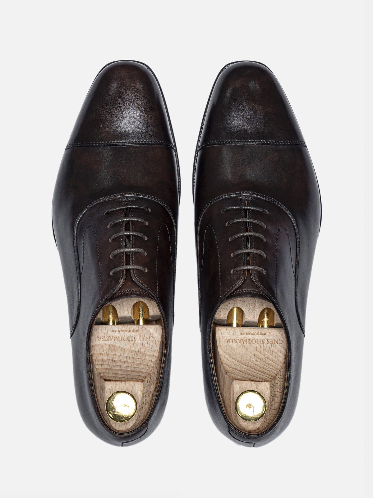 HARRISON-W Cap Toe Oxford Dark Brown Museum