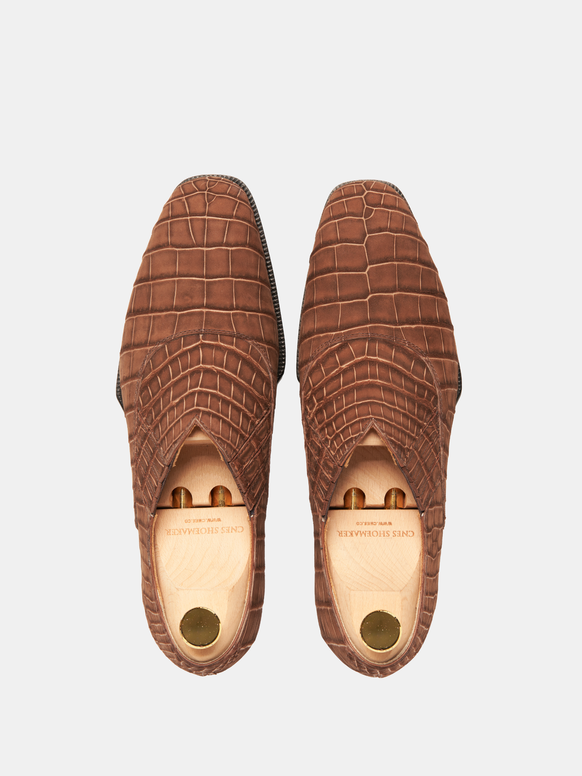 [MTO] PIERCE Lazyman Oxford Sand Croc Nubuck
