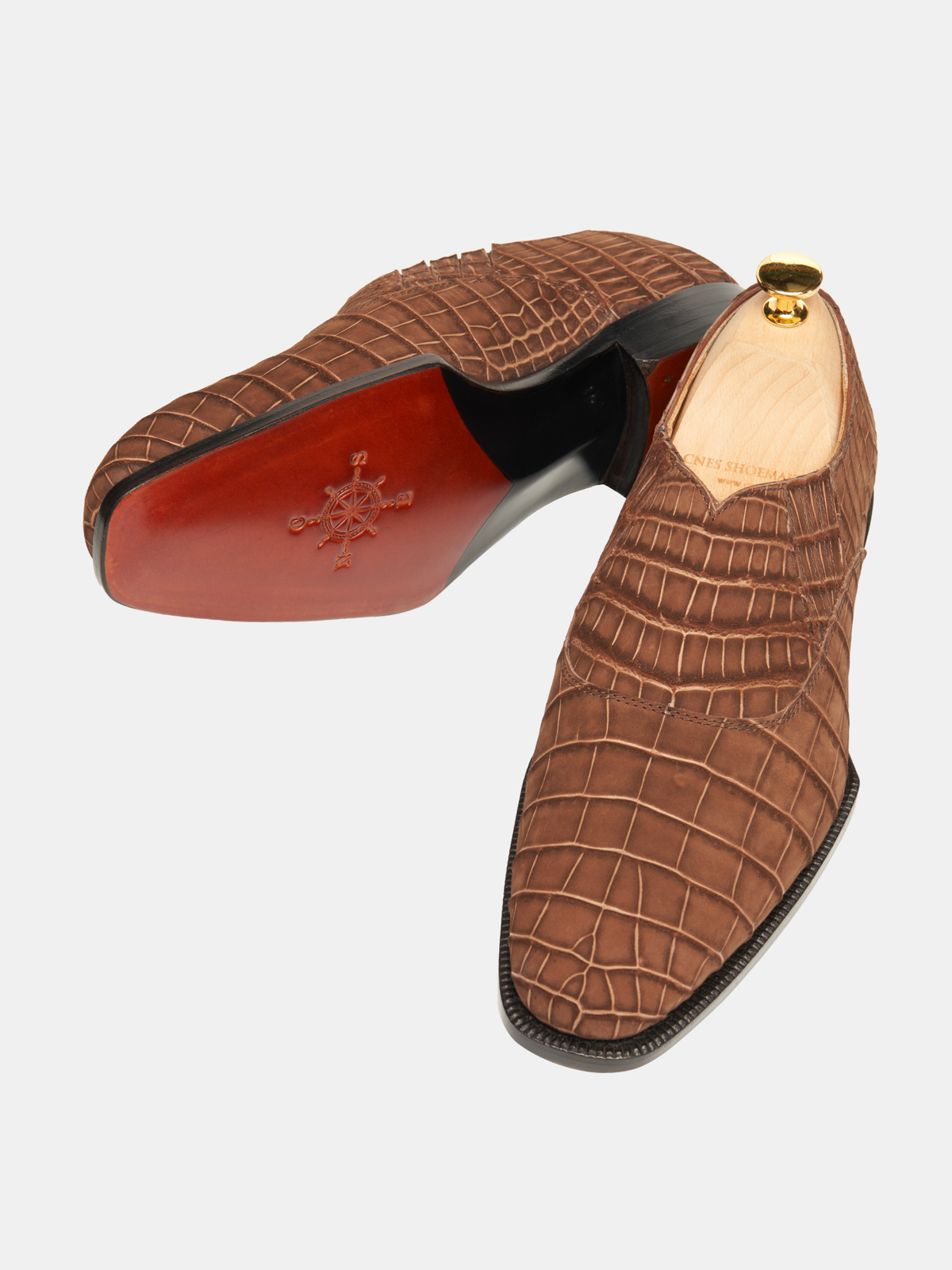 [MTO] PIERCE Lazyman Oxford Sand Croc Nubuck