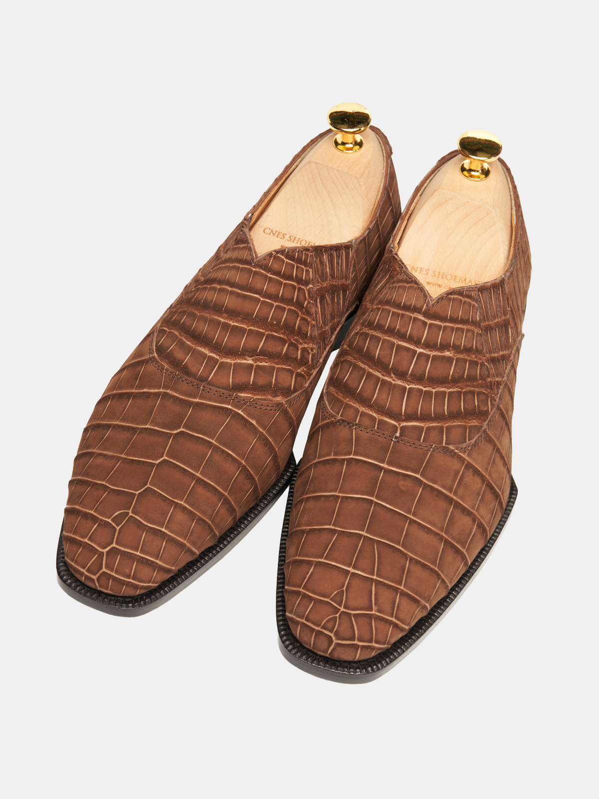[MTO] PIERCE Lazyman Oxford Sand Croc Nubuck