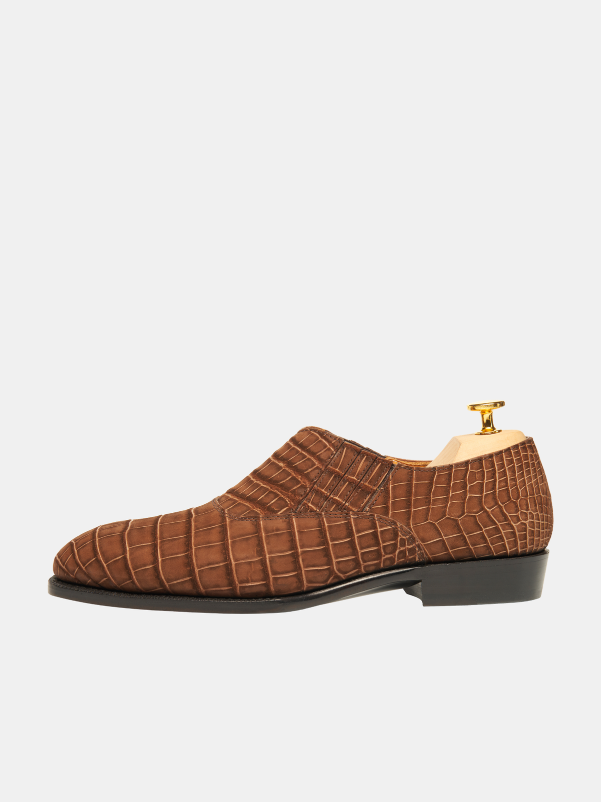 [MTO] PIERCE Lazyman Oxford Sand Croc Nubuck
