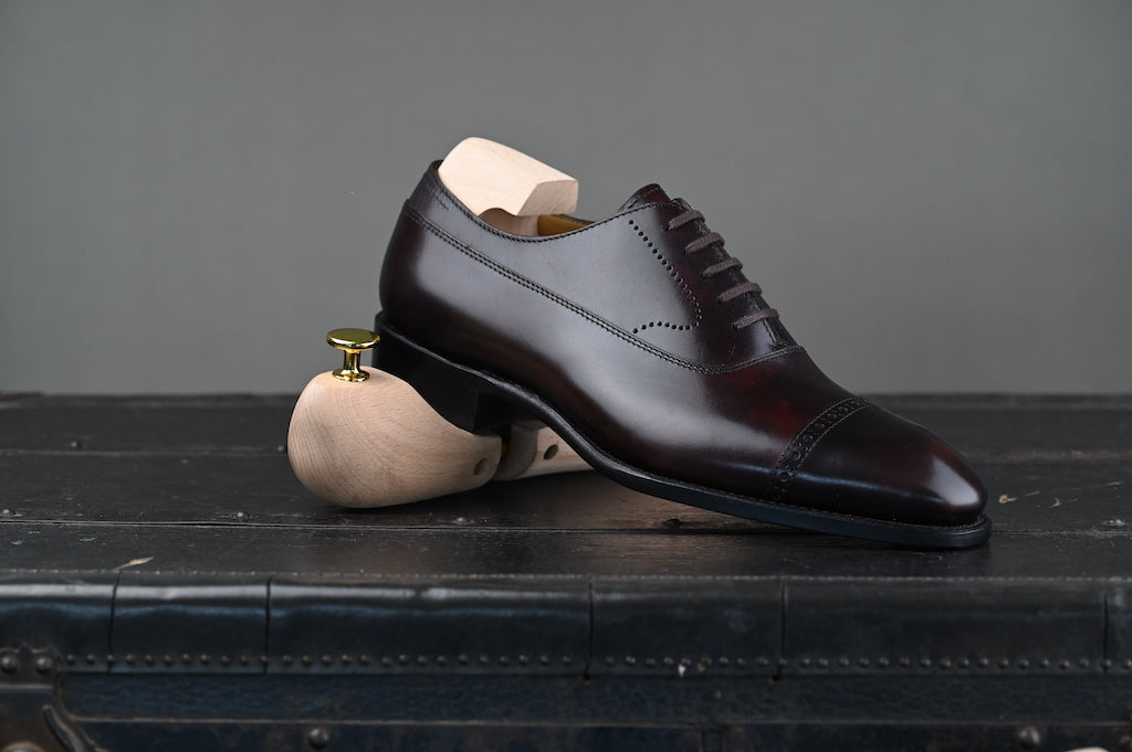 MTO   BR1 Balmoral Oxfords Dark Brown Museum Calf   CNES Shoemaker