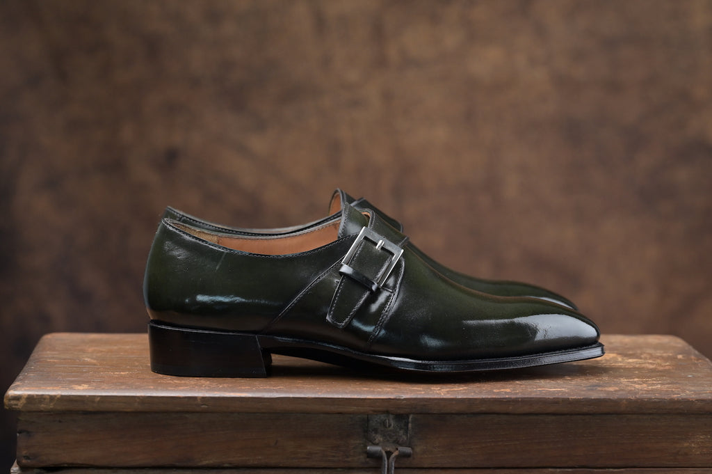 ZEUS MAKERS SINGLEMONK STRAP CORDOVAN MTO] ROLF Cordovan Single Monk Strap - CNES Shoemaker