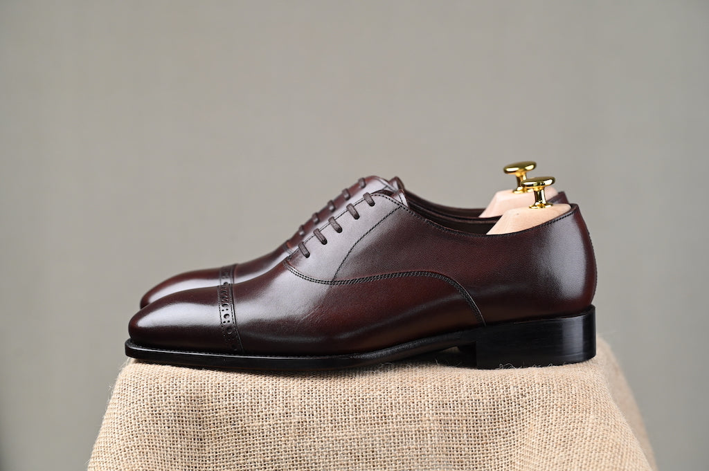 Camus Punched Cap Toe Oxfords - Cnes Shoemaker