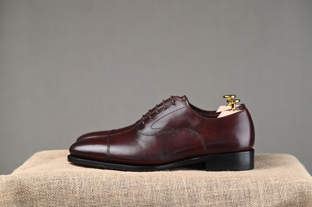 HARRISON-W Cap Toe Oxford Dark Brown