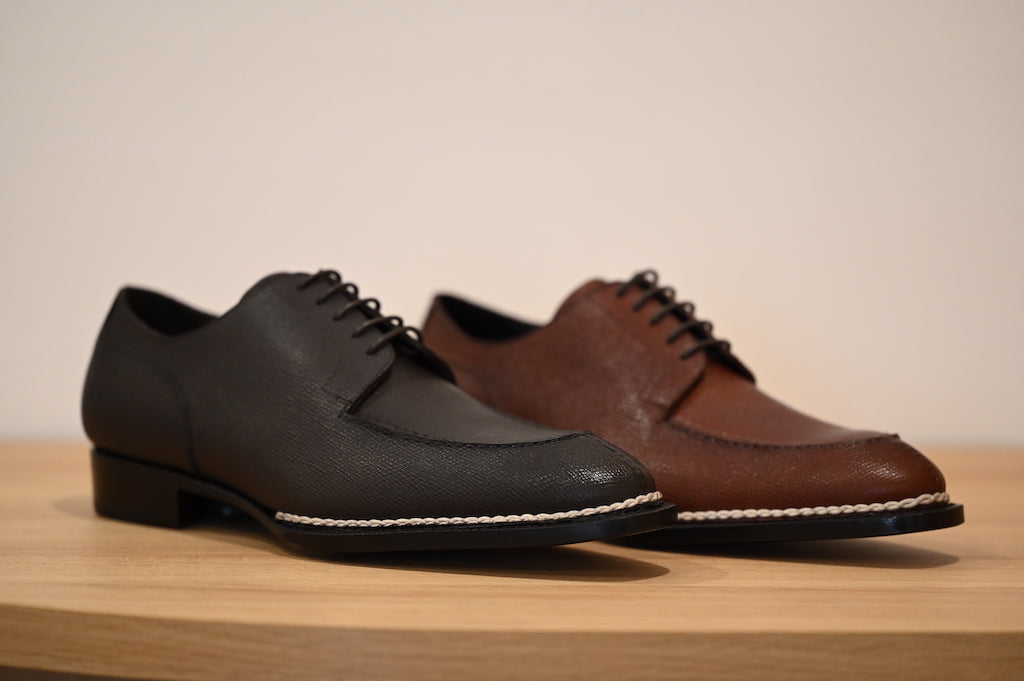 [MTO] STD Norwegian Split Toe Derby Hatch Grain