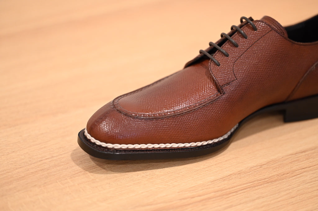 [MTO] STD Norwegian Split Toe Derby Hatch Grain