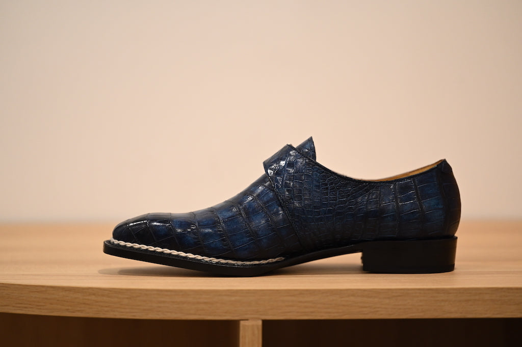[MTO] ROLF Crocodile Norwegian Single Monk Strap
