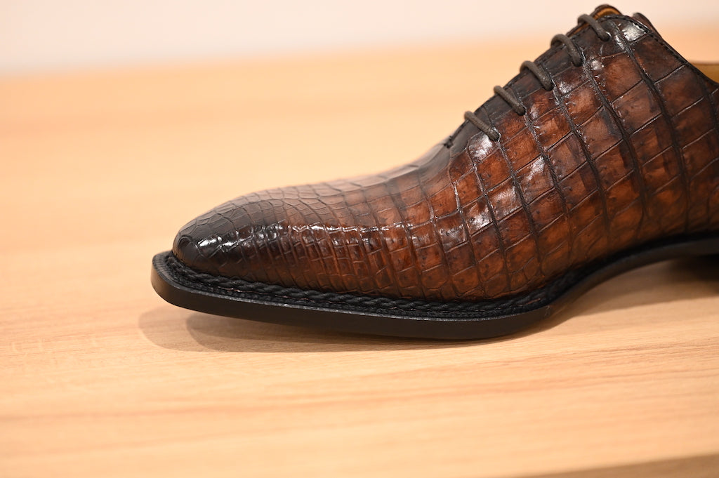 [MTO] VESTAN Crocodile Norwegian Wholecut Oxford