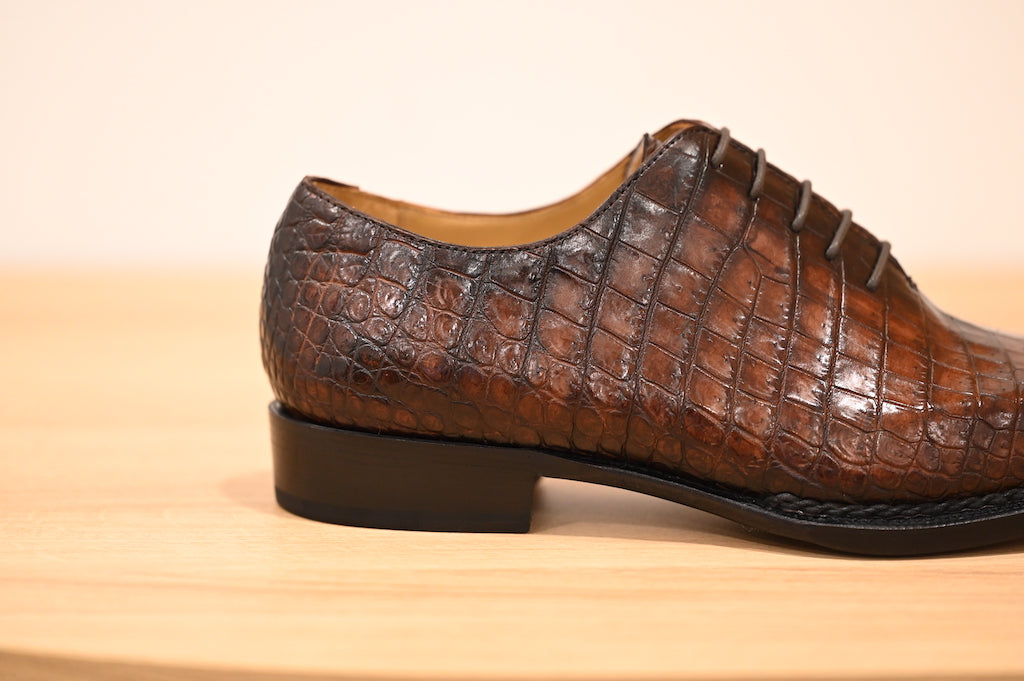 [MTO] VESTAN Crocodile Norwegian Wholecut Oxford
